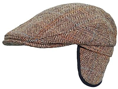 WALKER AND HAWKES - Edward - Unisex Schiebermütze mit Ohrenklappen - Harris Tweed