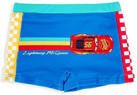 Officiell Disney Bilar Saetta Badshorts Boxershorts Pojke Pool 5355, Blå, 8 år