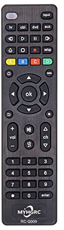 MYHGRC Universal Remote Control for all TVs, players, Bluray, Streaming media players, Soundbar, Cable receivers and all Audio/Video devices - Easy Setup 4 in 1 remote control