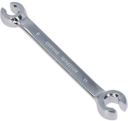 Llave de tubo de combustible de 9 mm + 11 mm de combinación métrica para freno de gas
