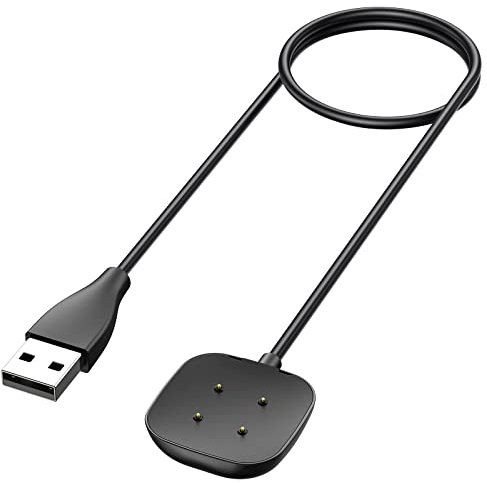 Oumida Ladekabel Kompatibel mit Fitbit Versa 4 /Sense 2 /Versa 3/Sense Ladegerät, 50cm/1.65ft & 100cm/3.3ft USB Ladestation Charger Cable Dock Kabel für Fitbit Versa 4/Versa 3/Sense(50cm*1pcs)