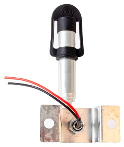 Ama Piantone per Lampeggiante Inclinabile 180° - Metallo Zincato, Altezza 170 mm, Diametro 24 mm, Compatibile con Lampeggianti Flessibili e a Imbuto
