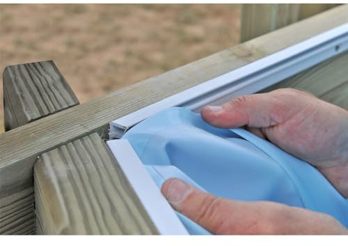 Gre Liner Piscina Madera Natural Ø280x107cm