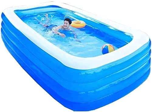 Piscina Gonfiabile di Grandi Dimensioni Ispessita, Piscina Gonfiabile con Comodo Schienale, Piscina nel Cortile per Bambini/Neonati/Adulti Interesting