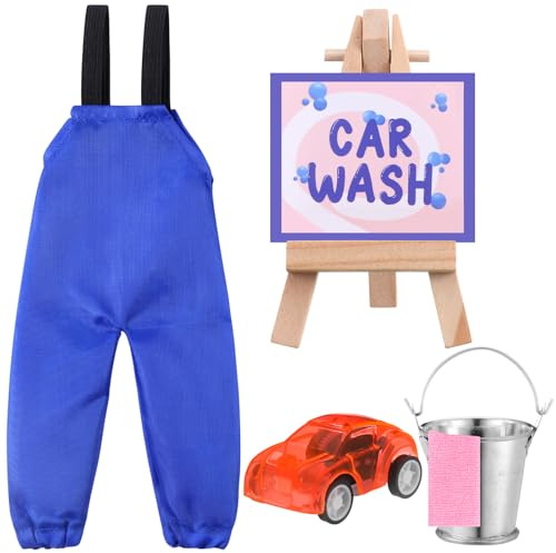 Outus 6 Pcs Christmas Elf Accessories Car Wash Elf Outfit Prop Set