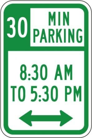 Regulación Del Tráfico En Horario De No Estacionamiento Señal De Advertencia Metal Cartel Decoración Chapa Vintage Vintage Letrero De Estaño Para Cafetería Jardín Hogar M