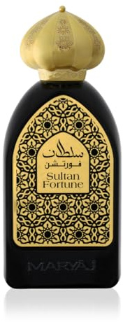 Sultan Fortune 100ml by Maryaj Eau De Parfum for Women and Men | Sweet Vanilla and Patchouli Perfume with Caramel, Sugar, Rose, Orchid Accord | Twist of Vanilla Royale Sugared Patchouli