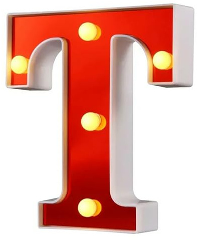 LED Marquee Letter Lights, Light Up Letters Glitter Alphabet Letter Sign Battery Powered for Night Light Birthday Party Wedding Girls Gifts Home Bar Christmas Decoration