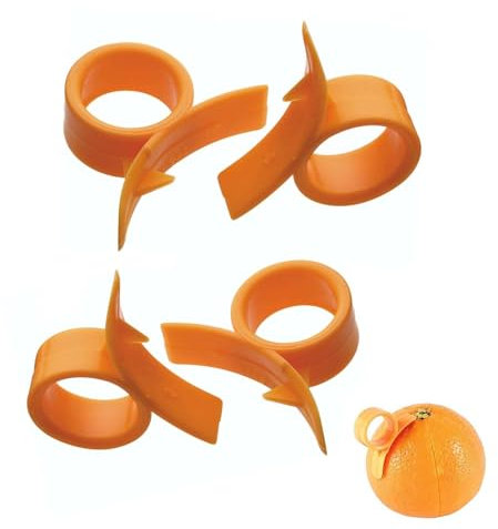 4 pcs Multi-Functional Orange Peeler, Plastic Fruit Skin Remover, Creative Kitchen Gadget for Easy Peeling of Lemons, Tangerines, Citrus and Other Fruits, Handy Peeler for Kitchen Use