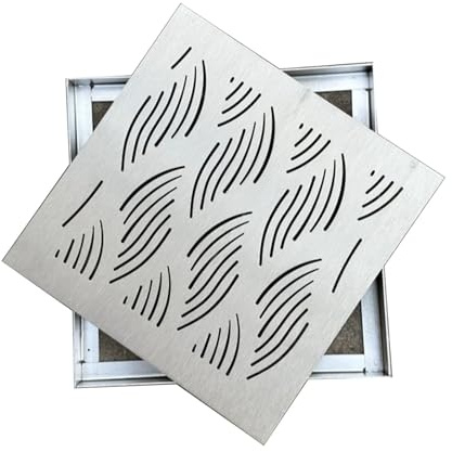 JLLEIZYZ Arqueta 60x60 con Tapa, Rejilla Desague Terraza, Soldadura Fuerte, Adecuada para Patios, Jardines, Calles Peatonales Comerciales(40x40x3cm/16x16x1.2in)