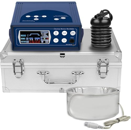 Mavdecll Ionic Fußbad Detox-Maschine, professionelle Ion Cleanse Fußbad Spa Ion Spa Chi Cleanse System für Home Beauty Salon verwenden, 8 Modus Fuß Spa Detox, Fern-Infrarot-Gürtel