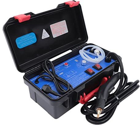 Pulitore a vapore manuale, 3000 W, 6 marce, con asta di prolunga, 3 – 3,5 bar, impermeabilità IPX4, per cucine, bagni, pavimenti