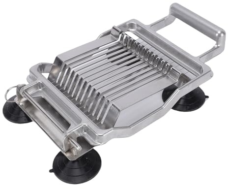 Phefop Cortador de Queso Cortador de Alambre de Aleación de Aluminio, Tabla de Cortar Mantequilla de 11,4 X 4,3 Pulgadas con Base de Succión Antideslizante, Rebanadas Uniformes para Restaurante,