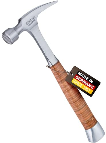 PICARD Ganzstahl-Rip-Hammer Nr. 795 geraut 1000g | Amerikanische Form | Magnetischer Nagelhalter | Ergonomischer Ledergriff | Korrosionsgeschützt | Effizientes Design | Made in Germany seit 1857
