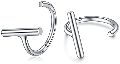 CHIC ARTSY Halb-Creolen aus 925er-Sterlingsilber für Damen, Ohrringe, Mädchen-Ohrringe, offene Creolen, minimalistische Huggie-Ohrringe, Kleine Huggy Ohrringe für Frauen, hypoallergen