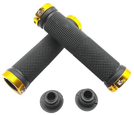Fahrradgriffe 2PCs Bike Racing-Fahrrad-Motorrad-Lenker Foam Sponge Grip Abdeckung Anti-Rutsch-Fahrradteile Abdeckung Lenker Fahrradbügelgriffe Fahrrad Lenker Griffe (Color : Gold)