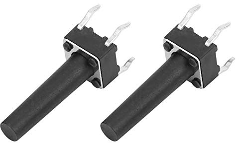 Interruptores de botón DIP 6 x 6 x 17 mm 100 piezas Interruptor de botón táctil momentáneo Accesorio industrial Alta sensibilidad