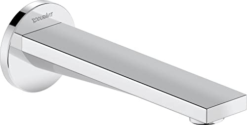Duravit Tulum Wanneneinlauf, Badewanneinlauf mit runder Wandabdeckung, Zulauf Badewanne, Chrom