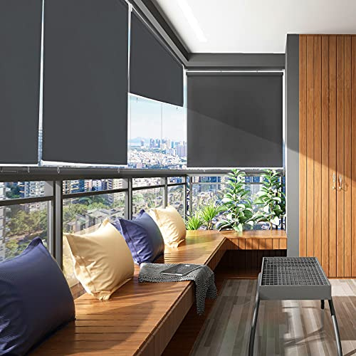 ACXIN Toldo vertical de 180 x 240 cm, protección visual, para balcón, terraza, balcón, terraza, jardín, protección solar, protección solar, protección contra el viento, resistente a la intemperie