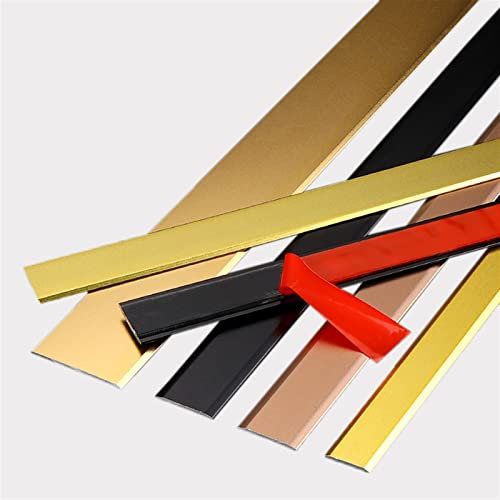 5,2M Metallisch Spiegelartig Zierleisten Selbstklebend Bordüre Tapete Zierleisten Sparpaket, Kronenformen, Deckenleiste, Schälen und Aufkleben (Color : Gold, Size : Width 3.2cm/1.25inch)