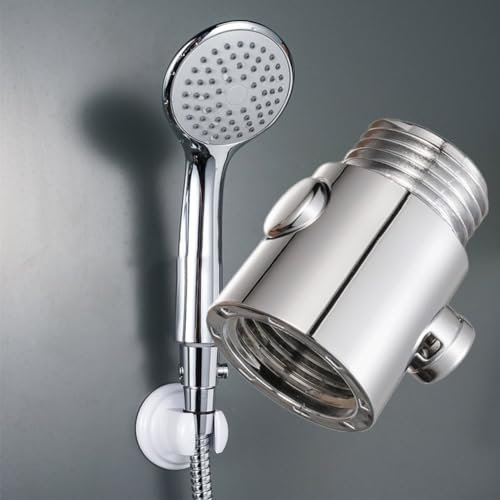EpheyFIF Flow Wasser Stop Ventil, Ein-Knopf Pause Wasser Controller Ventile, Absperrventil Duschkopf Ventil Regler, Bad Zubehör