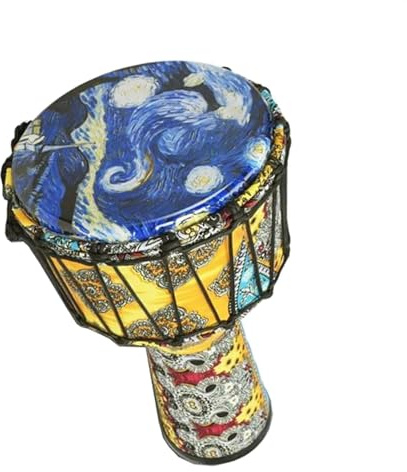 Djembe Trommel 10 Zoll Keine Stimmung Afrikanische Handtrommel PVC Djembe Trommel Anfänger Afrikanische Trommeln (Color : E)