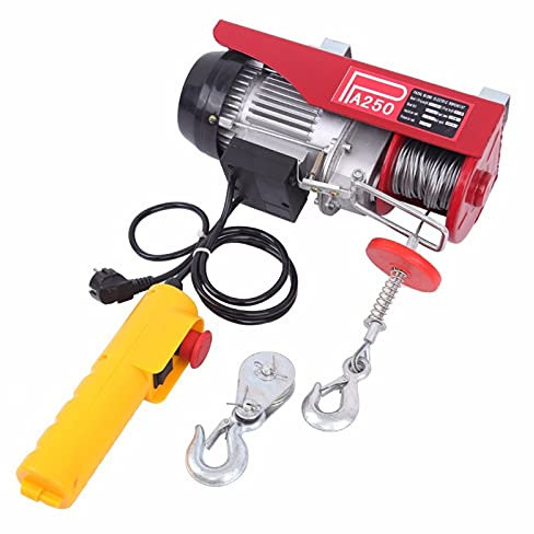Treuil électrique 250kg de treuil électrique grue grue de grue de garage de garage treuil télécommande Pour remorque de bateau ATV UTV