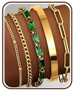 Adramata 5 st kedjearmband för kvinnor 14K guldpläterat lugg armband ormkedja armband justerbar länk berlock armband roséguld silver armband set guldarmband för kvinnor, Rostfritt stål