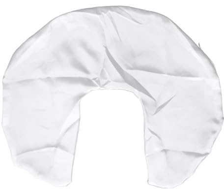 Stillkissenbezug aus Satin, Weich, Waschbar, Atmungsaktiv, Hautfreundlich, Stillkissenbezug Zum Füttern (Weiß)