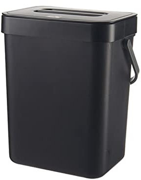 Poubelle à compost pour comptoir de cuisine, petite poubelle suspendue avec couvercle sous l'évier, poubelle de cuisine, poubelle de cuisine, porte d'armoire, poubelle de recyclage, 4 couleurs