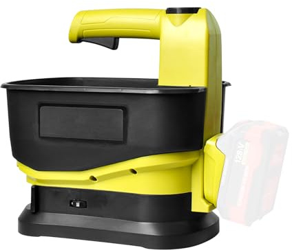 Kabelloser Saatgutverteiler, kompatibel mit Makita 20 V Akku, elektrischer Düngerstreuer, 6 Geschwindigkeiten, verstellbar, hält bis zu 36000 m². Ganzjahres-Salzstreuer für Garten und Bauernhof