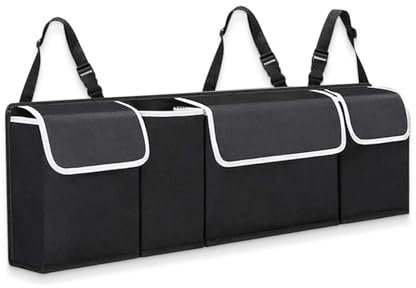 YJTYC Hängende Auto Kofferraum Organizer für Vw Passat B6 B7 B8 Cc B55 B5, Oxford Rücksitz Kofferraumtasche Aufbewahrungsbox Faltbar Wasserdicht