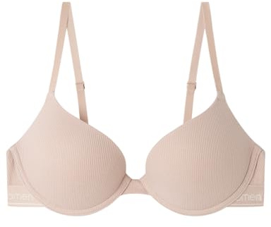 Women'secret Sujetador Push Up GORGEOUS Algodón Rosa, 90B