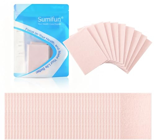 Sumifun Cerotti in moleskin per vesciche ai piedi - 50 fogli Cerotti in moleskin per vesciche, prevenzione delle vesciche ai piedi, riduzione del dolore da attrito - Rosa chiaro
