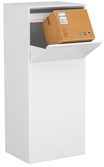 Vente-unique - Boîte à Colis Blanche - L45 x l35 x H105 cm - Colibri