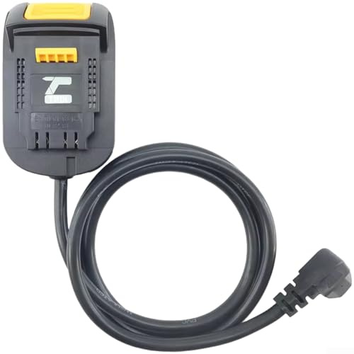 Câble adaptateur de batterie pour outil électrique 18 V 1,5 m Cordon en plastique jaune léger pour perceuses Bosch, scies, meuleuses, tondeuses à gazon et autres outils compatibles (A)