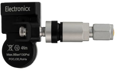 Electronicx 1X RDKS Sensor für Toyota RAV4 PHEV 2020-2025 vorprogrammiert 433MHz TPMS Reifendrucksensor Metallventil Einzelsensor Ersatz Alufelgen Stahlfelgen