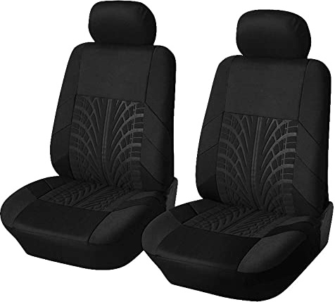 ILWIYRHNL para Peugeot 208 e-208/ Peugeot 2008 e-2008 2020-2024 2025 2026 Fundas Asientos Coche Universales, Diseño Huella Neumático Transpirable, Juego de Fundas Protectoras Lavables,B