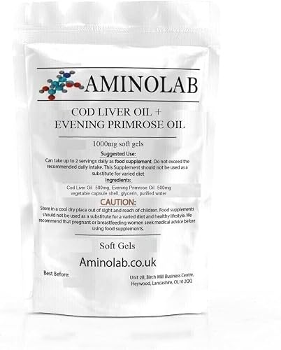 Aminolab Cod Liver & Evening Primrose Oil Soft Gels 1000mg (365)