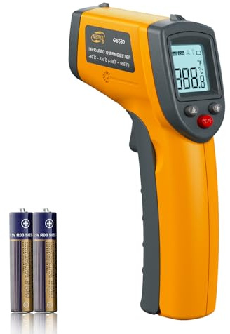 BENETECH Infrared Thermometer, Digital Laser Thermometer, Non-Contact Surface Temperature Gun for Measuring Cooking Food Pizza Oven Grill (GS530)