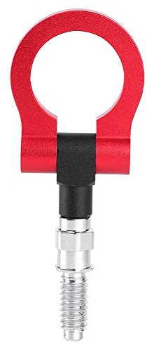 Tbest Universal Auto Anhänger Abschleppöse Haken Kit, Aluminium, Rot, E-Serie, PKW