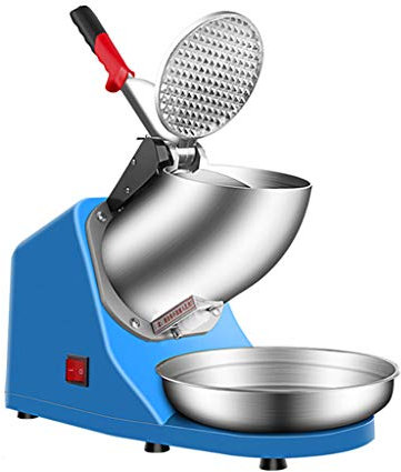 LP Ice crusher Broyeur à Glace Machine Électrique à Cône à Neige en Acier Inoxydable Machine à Glace Rasée 145 LB par Heure pour Usage Domestique et Commercial