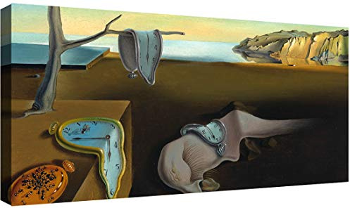 canvashop Quadri Moderni Dalì La Persistenza Della Memoria 120x60 cm | Stampa su Tela Canvas, Arte
