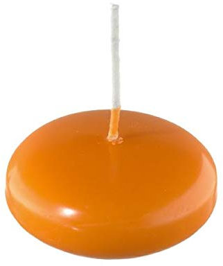 Kopschitz Schwimmkerzen Mandarin 40 x Ø 80 mm, 8 Stück, XXL Schwimmkerzen