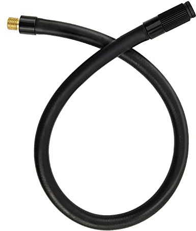 sciuU 40cm Tubo Prolunga di Gomma Flessibile della Pompa di Gonfiaggio, Compatibile con Xiaomi Compressore Digitale Portatile, Universale Tubo di Estensione per Pneumatici Auto Bicicletta Motociclo