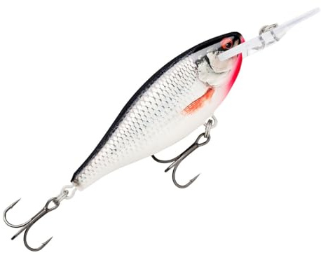 Rapala, Shad Rap Elite Angelköder, schwimmender Süßwasserköder, Schwimmtiefe: 2,4–2,7 m, Angelgerät aus Balsaholz