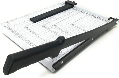 SQUADO Taglierina per carta professionale Tagliacarte a Leva in metallo carta A4 A5 B5 B6 B7 ghigliottina da scrivania