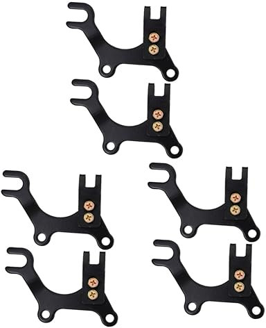Sosoport 6 STK Halterung Für Scheibenbremse Fahrradkettenöl Bremsunterstützung Bremsadapterhalterung Fahrrad Bremshalterung Montieren Adapter Für Fahrradbremsen Kind Vorderrad Reiten Metall