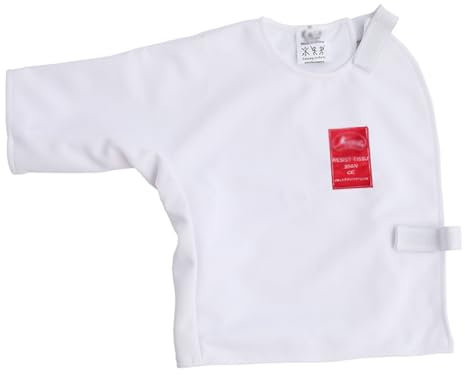 DJJYCTNM Fechtweste, Fechttrainingsausrüstung für Kinder und Erwachsene, Unisex-Unterarmschutz/Fechtplastron (Color : Right Hand, Size : S)
