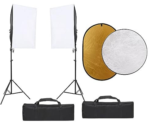 Juroupi Kit per Studio Fotografico con Set Luci e Riflettore,Studio Foto,Fotografia,Illuminazione e Studio,Luci e Flash da studio-3094764